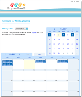 Schedule month view